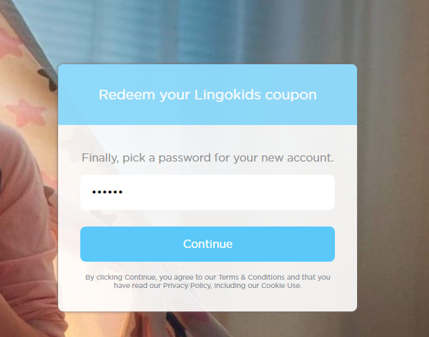 hướng dẫn tạo tài khoản Lingokids sử dụng mã coupon